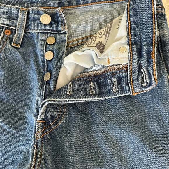 Levi's Blue Skinny Jeans 501s - Picture 6 of 7